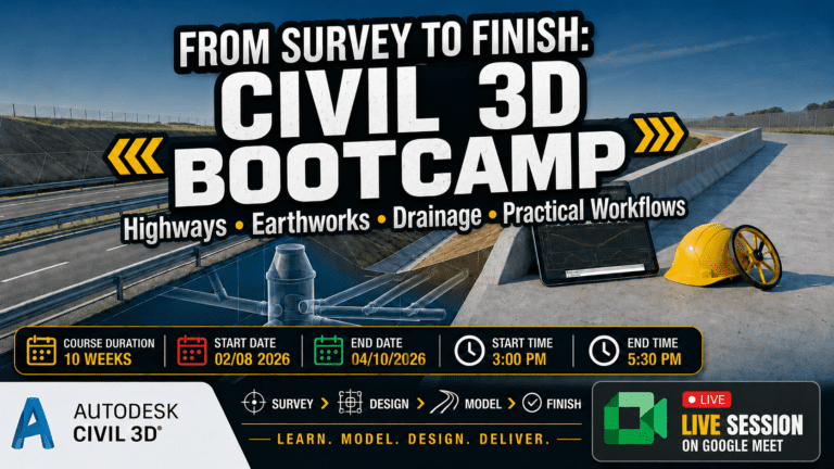 Civil 3D Practical Bootcamp: Design Highways, Earthworks & Drainage Systems Step-by-Step