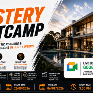 Enscape Mastery Bootcamp: Create Photorealistic Renders & Cinematic Walkthroughs in Just 6 Weeks