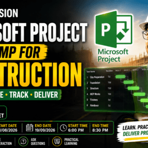 Microsoft Project Bootcamp for Construction: Plan, Schedule & Deliver Projects Like a Pro