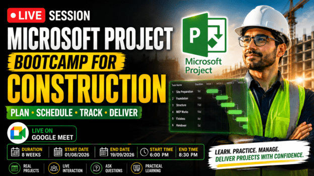 Microsoft Project Bootcamp for Construction: Plan, Schedule & Deliver Projects Like a Pro