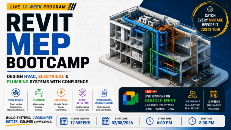 Revit MEP Bootcamp : Master HVAC, Electrical & Plumbing in 3D