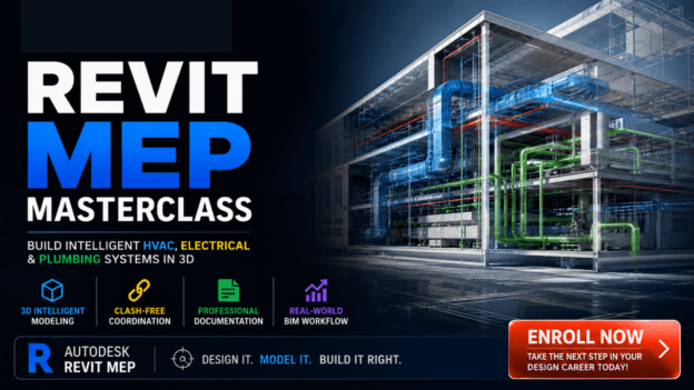 Revit MEP Masterclass: Build Intelligent HVAC, Electrical & Plumbing Systems in 3D