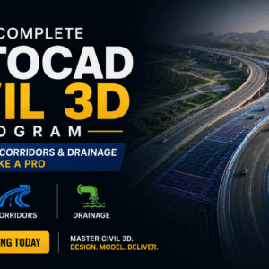 The Complete AutoCAD Civil 3D Program: Design Roads, Corridors & Drainage Like a Pro