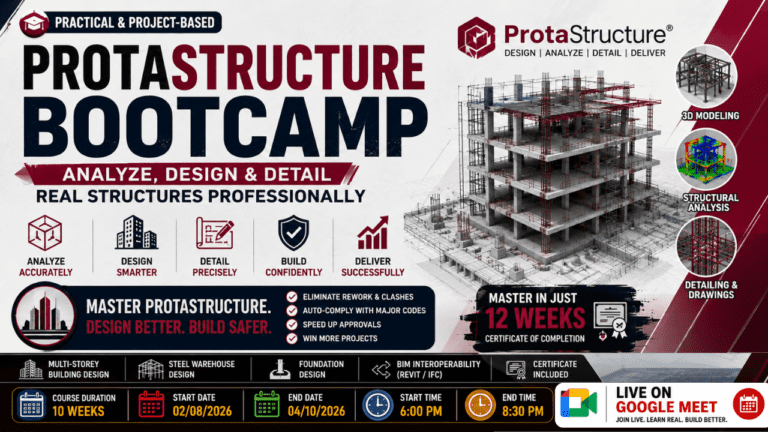 The Practical ProtaStructure Bootcamp: Analyze, Design & Detail Real Structures Professionally