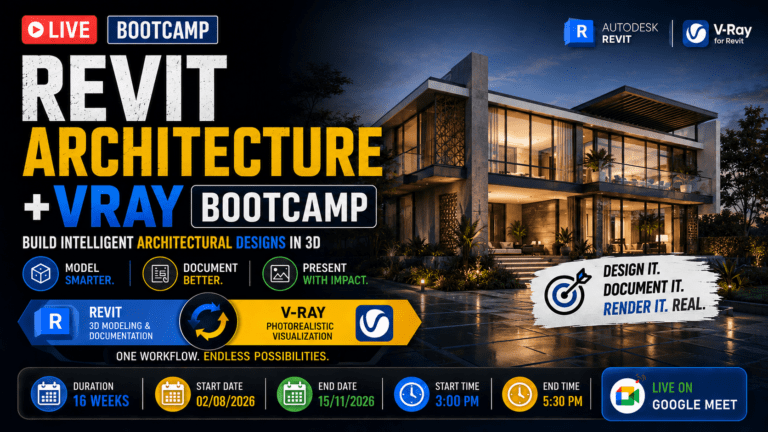 The Ultimate Revit + V-Ray Bootcamp: From 3D Modeling to Photorealistic Architectural Visuals