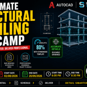 The Ultimate Structural Detailing Bootcamp: Master AutoCAD & StoneBridge for Fast, Professional Drawings