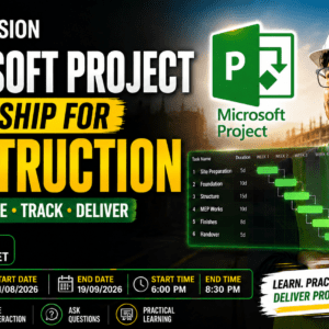Microsoft Project Mentorship for Construction: Plan, Schedule & Deliver Projects Like a Pro