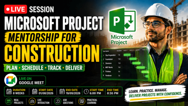 Microsoft Project Mentorship for Construction: Plan, Schedule & Deliver Projects Like a Pro