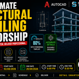 The Ultimate Structural Detailing Mentorship: Master AutoCAD & StoneBridge for Fast, Professional Drawings