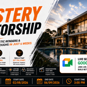 Enscape Mastery Mentorship: Create Photorealistic Renders & Cinematic Walkthroughs in Just 6 Weeks